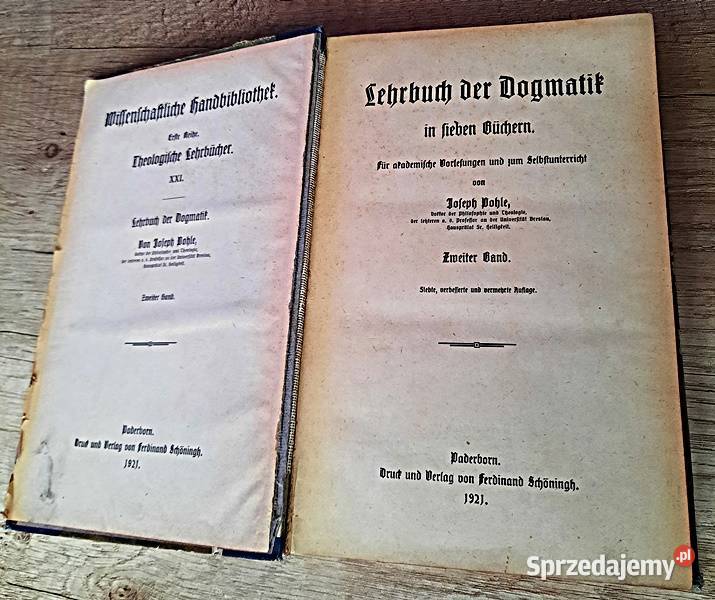 Lehrnbuch der Dogmatik w j niemieckim gotyckim Ostrów Wielkopolski