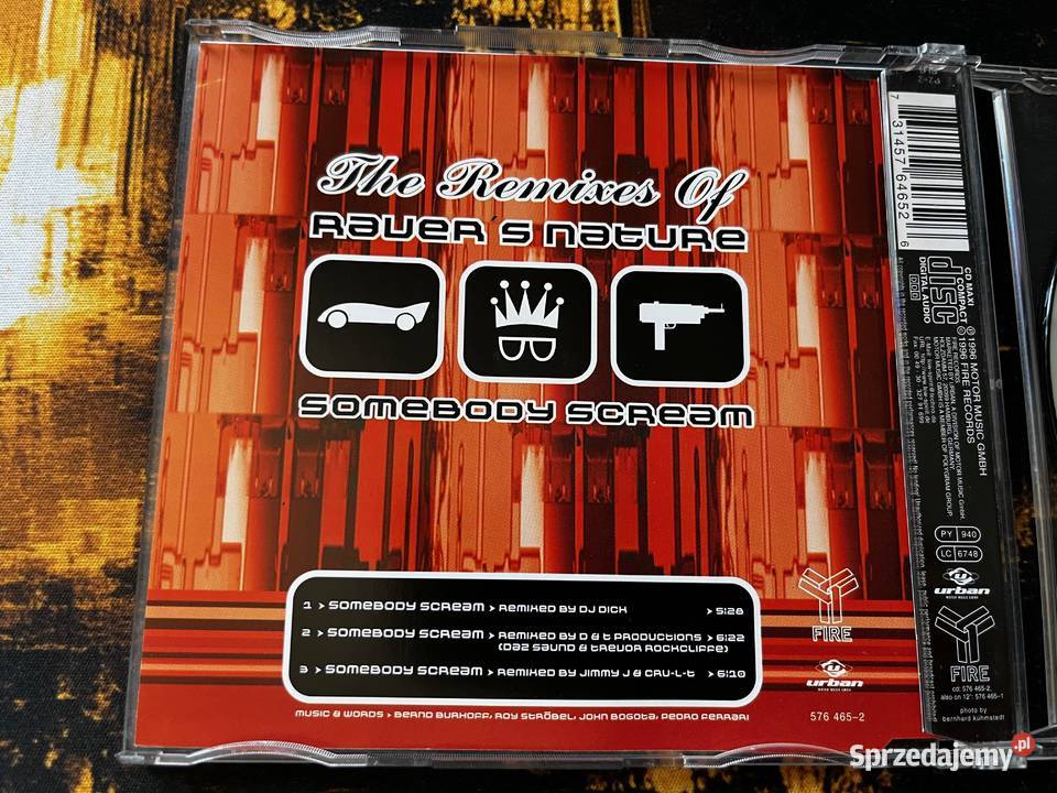 Ravers Nature The Remixes Of Somebody Scream 1 płyta śląskie Błażejowice