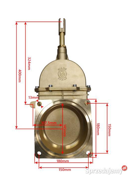 ZASUWA MOSIĘŻNA MZECO 6 Beczkowóz Asenizacyjny