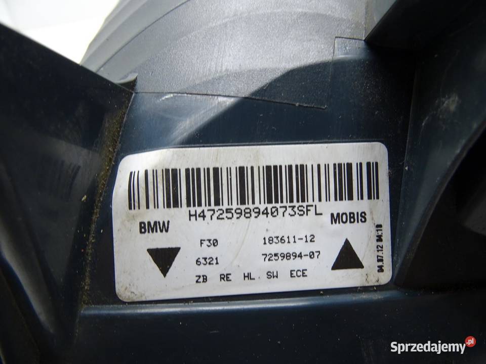 LAMPA PRAWY TYŁ PRAWA TYLNA W BŁOTNIK 7259894 osobowe sprzedam