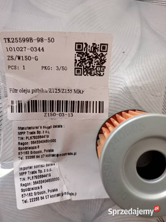 Filtr oleju kayo 155 cross Gabułtów