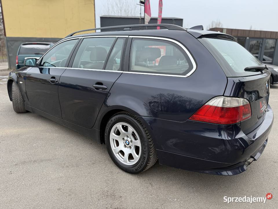 BMW E61 2007 20 Diesel Automat Skóry Czujniki wspomaganie kierownicy Poznań sprzedam
