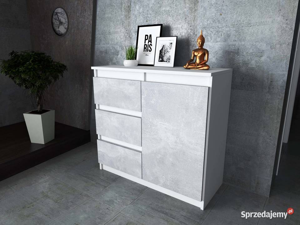 Komoda 80 Z 3 Szufladami Nowoczesna Sypialnia 35cm Elbląg sprzedam