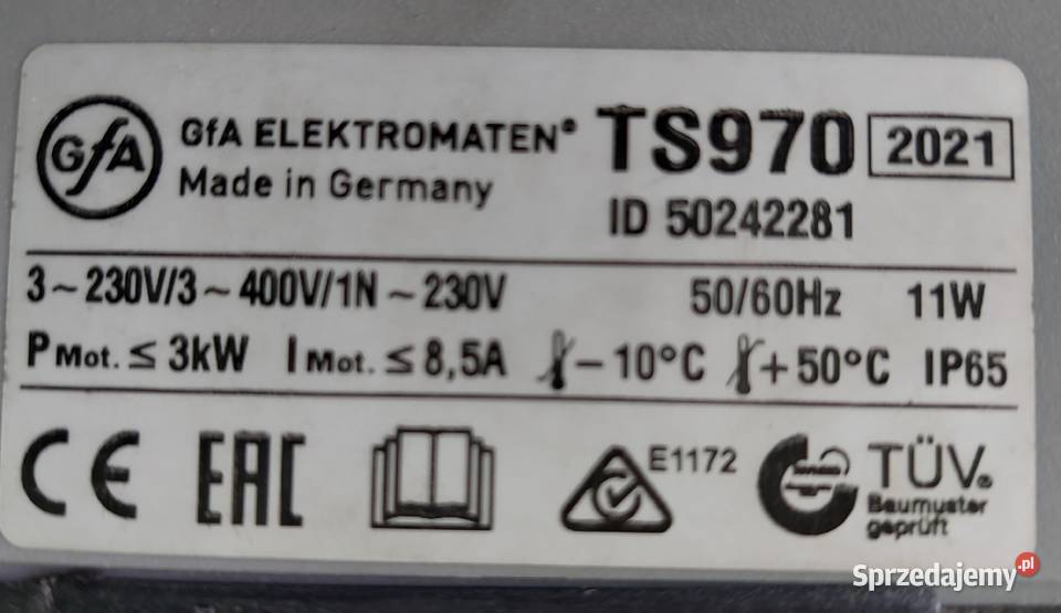 Zestaw centrala sterująca napęd GfA do bramy Chorzów