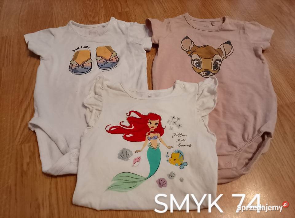 Zestaw body krótki rękaw dziewczęce rozmiar 74 Komplety i zestawy Nysa sprzedam