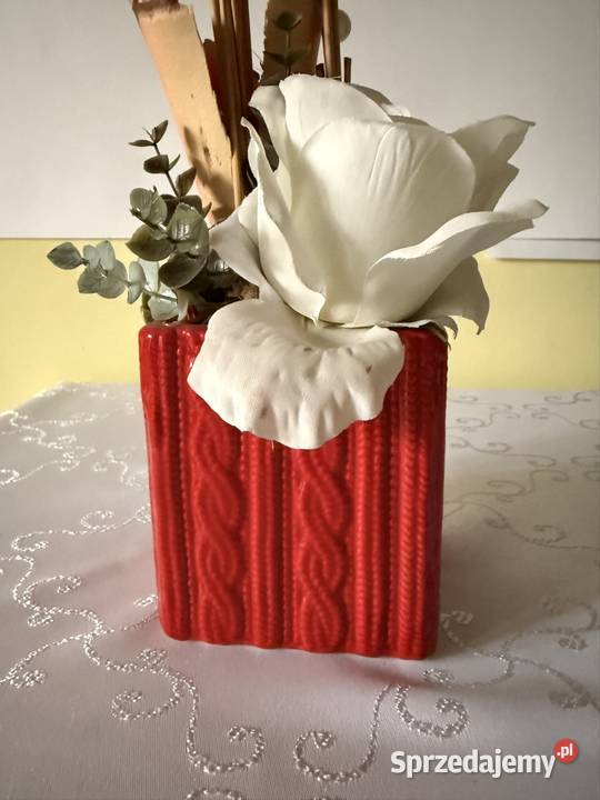 Kompozycja Kwiatowa w Ceramicznej Donicy Rojek Czerwionka-Leszczyny