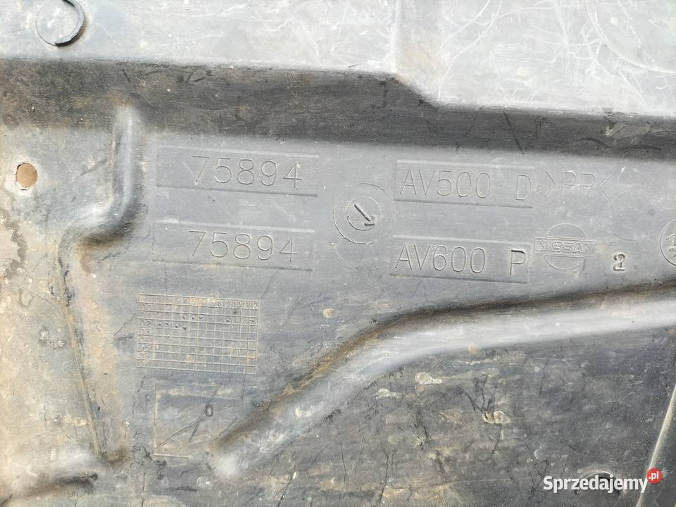 NISSAN PRIMERA P12 DOLNA OSŁONA SILNIKA LEWA Kamień-Kolonia