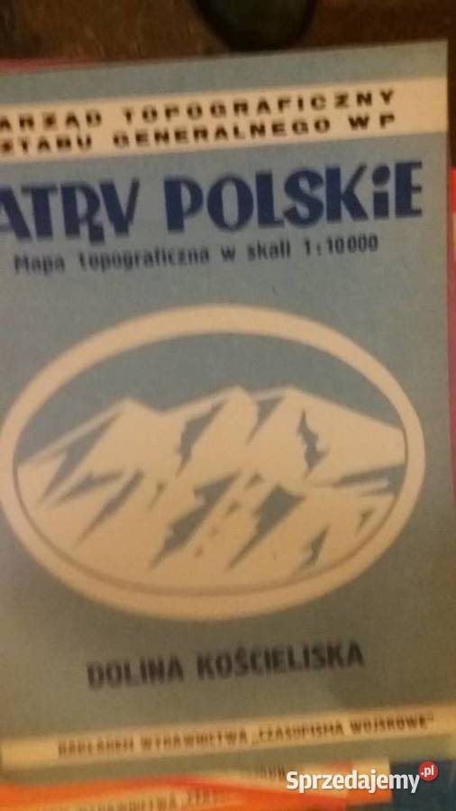 Tatry polskie Dolina Kościeli topograficzna Warszawa