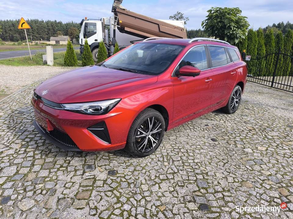 MG5 EV samochód elektryczny niski przebieg czerwony kujawsko-pomorskie Inowrocław