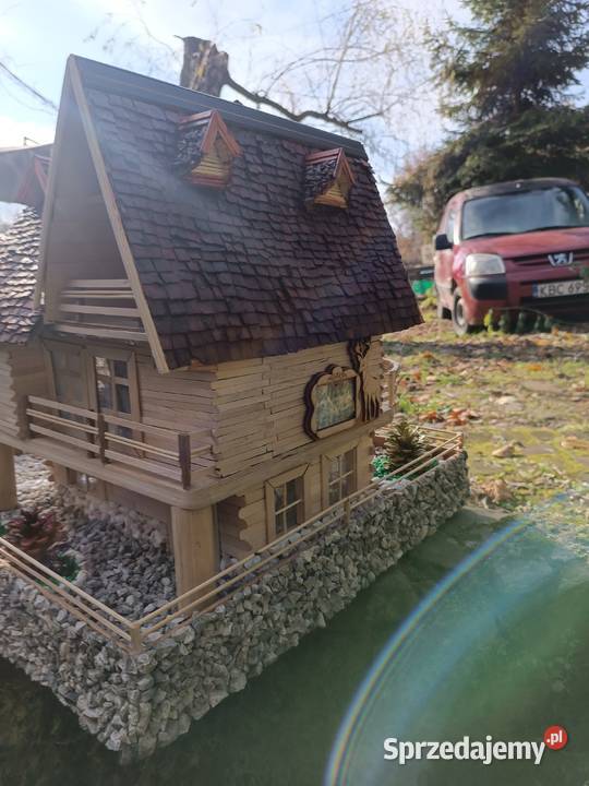 Praca ręczna makieta domku materiały ekologiczne małopolskie Wieliczka