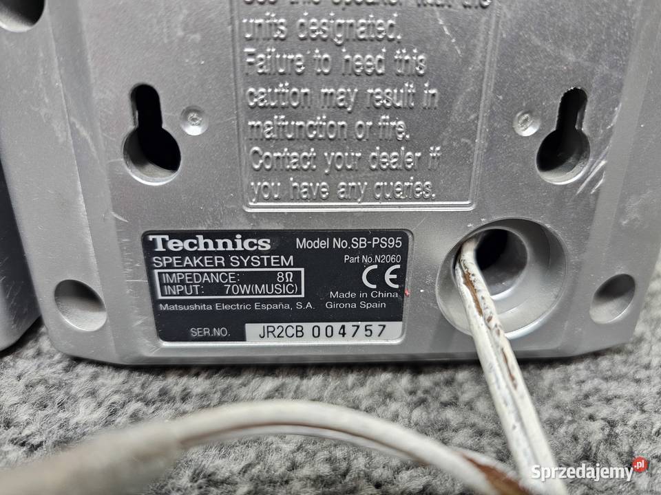 głośniki surround Technics 2 sztuki SB95 Kraków