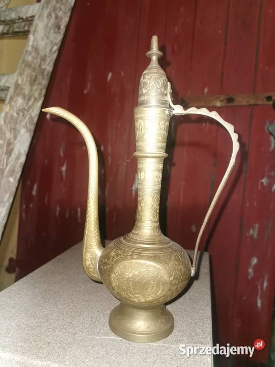 Mosiężne naczynia dekoracyjne Nowy Tomyśl