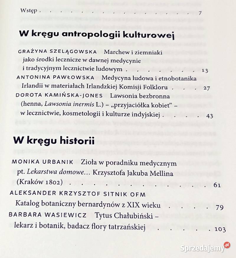 Zielarstwo i ziołolecznictwo Przeszłość twarda Świdnica sprzedam