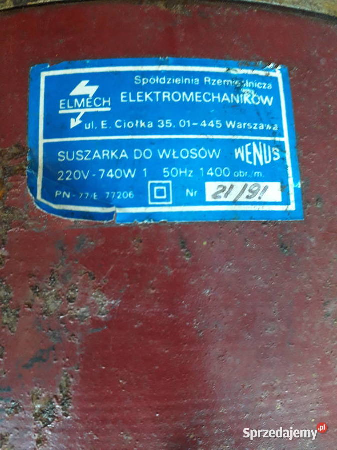 Lampa loft z suszarki do włosów Warszawa