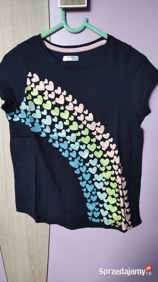 Koszulka tshirt dziewczęcy rozmiar 128 Rozmiar 128 podkarpackie Jabłonica