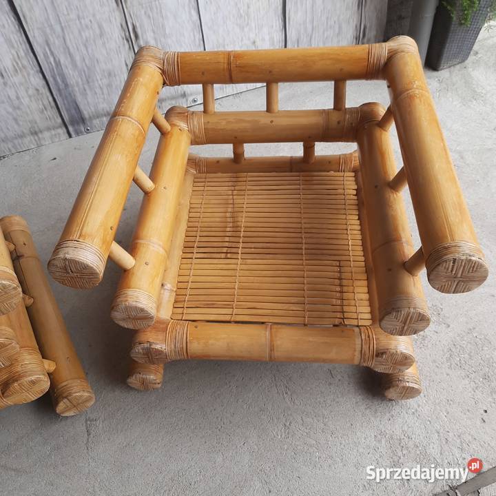 fotele bambusowe 837 Byczyna sprzedam