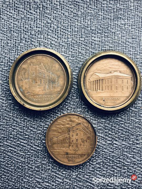 Medal Gmachy Mennicy 3częściowy Numizmatyka Łowicz