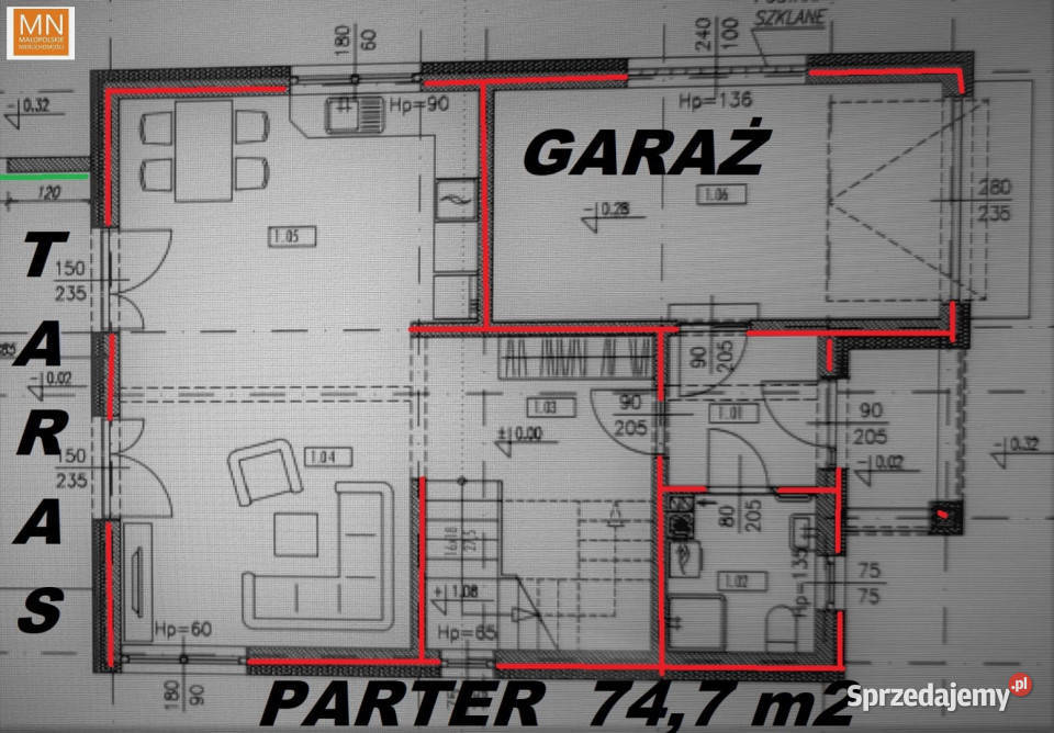 Dom wolnostojący Zakrzów 150m2 do wykończenia