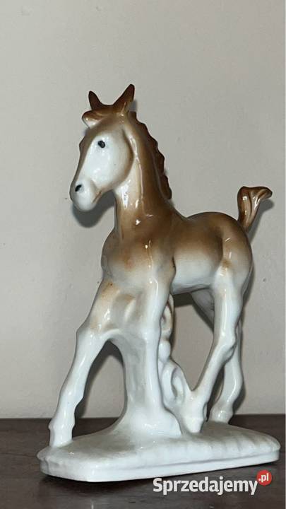 Piękna porcelanowa figurka konia Źrebaka Wagner pomorskie Gdańsk sprzedam