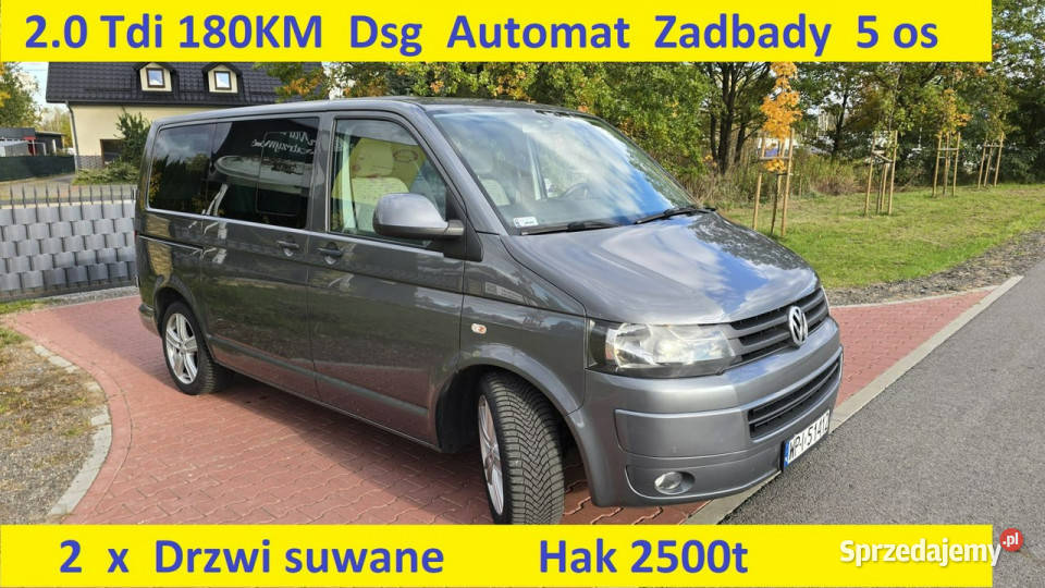 Volkswagen Transporter 2 X Drzwi suwane Automat