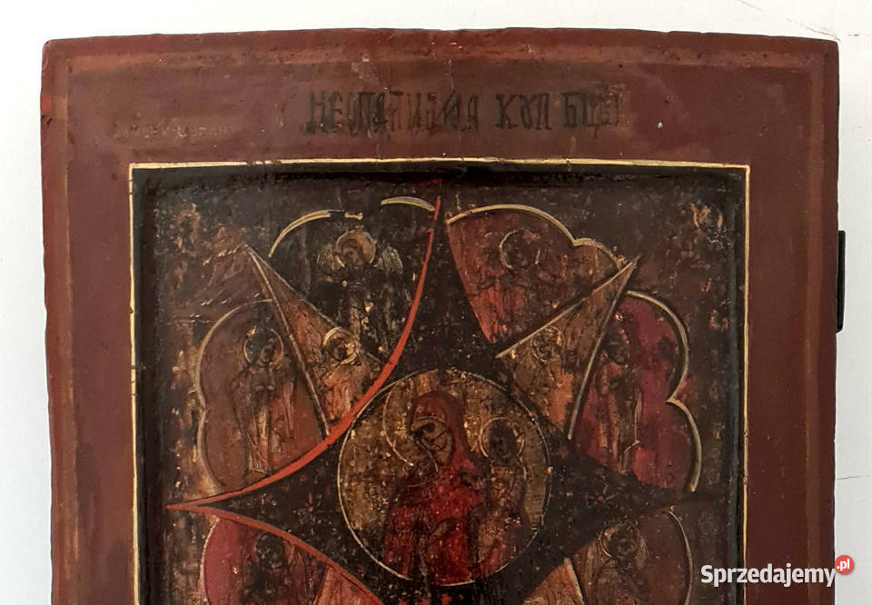 Ikona Matka Boża Gorejący Krzew XIX wiek 0390 Warszawa