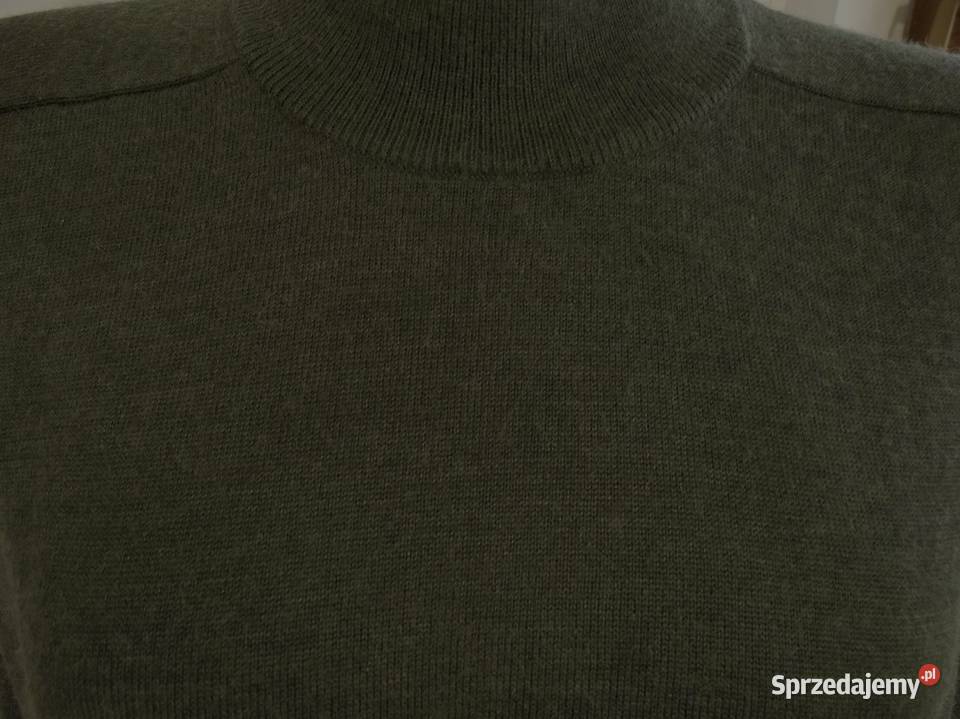 Sweter Męski Wełniany 50 Wełna Merino Pulower Rozmiar L Swetry i golfy Łomża sprzedam