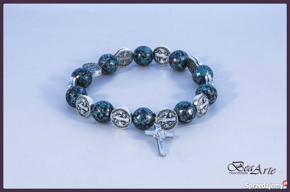 Różaniec dziesiątka bransoletka koraliki i św Łysa Góra