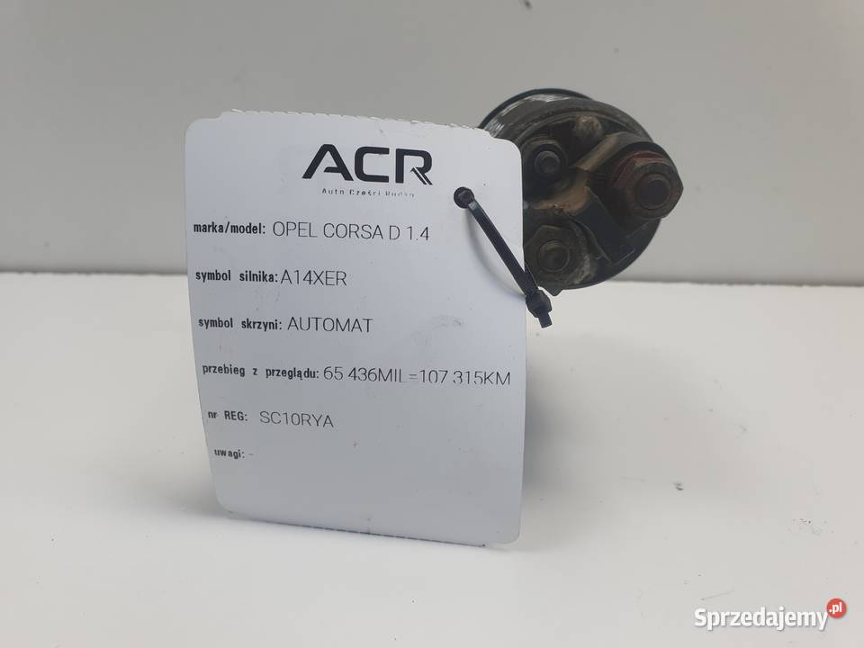 Opel Corsa D 14 16V ROZRUSZNIK bosch 0001107493 lubelskie Janów