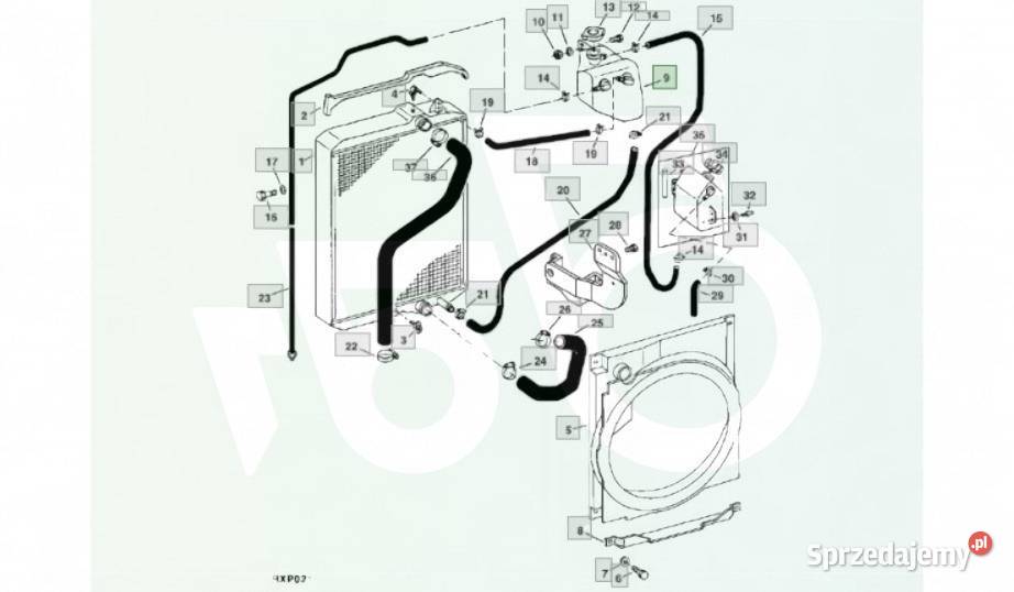 Zbiornik wyrównawczy płynu chłodzącego RE194691