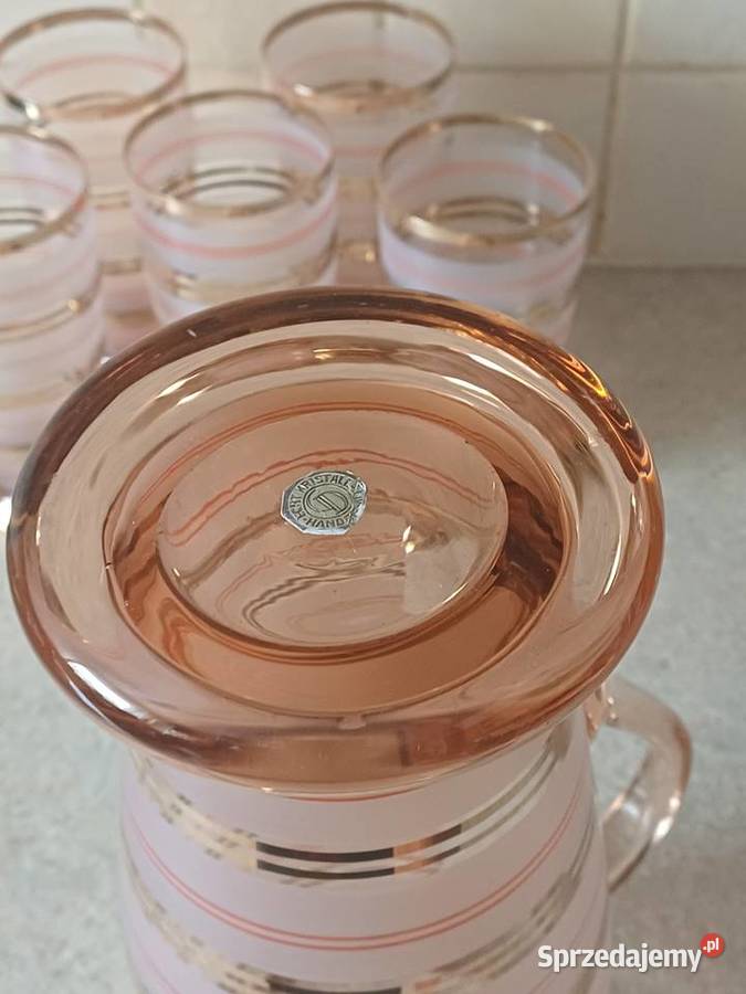 vintage dzbanek ze szklankami Nowy Targ