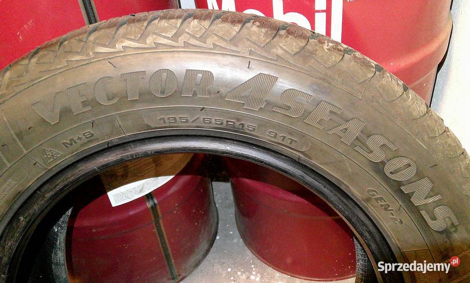 Opony całoroczne 19565R15 Goodyear Vector Wrocław sprzedam