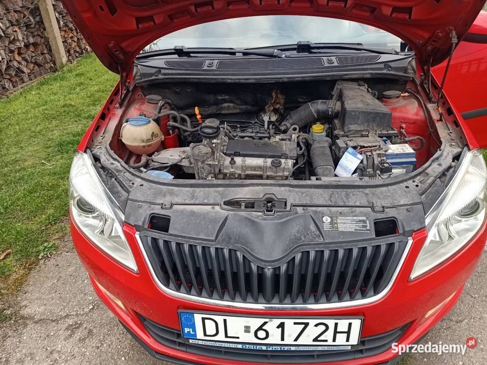 Skoda Roomster 12 Benzyna czerwony dolnośląskie Legnica