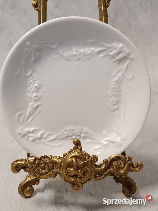 Kolekcjonerska Biała Filiżanka Frstenberg Duet Porcelana i szkło Dobrzany