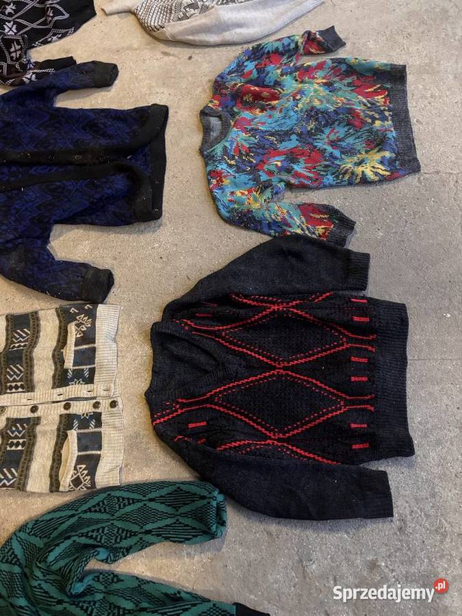 PRL kultowy swetr retro odzież na bal w klimacie podlaskie Kosianka-Boruty