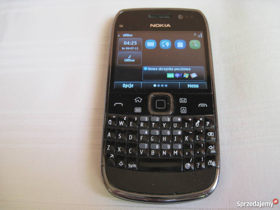 Nokia E6 pełny zestaw dodatki karta SIM ORANGE standardowa Telefony komórkowe wielkopolskie Poznań