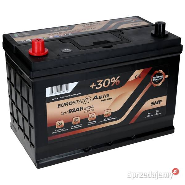 Akumulator Eurostart 12V 92Ah 850A L ECA92L osobowe Jelcz-Laskowice