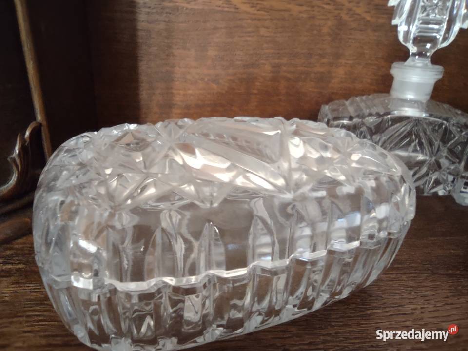 Komplet Toaletowy Art Deco Porcelana i szkło Gniezno