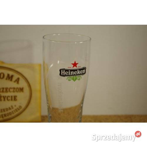 Komplet 3 szklanek do piwa Heineken firmowe sprzedam