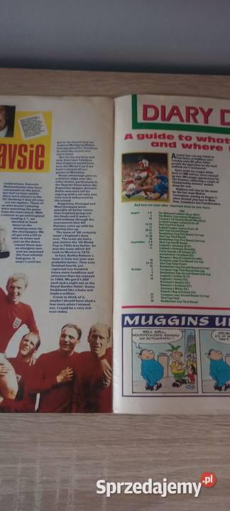 Magazyn sportowy piłki nożnej Angielski Shoot Antyki, Sztuka, Kolekcje śląskie Katowice sprzedam