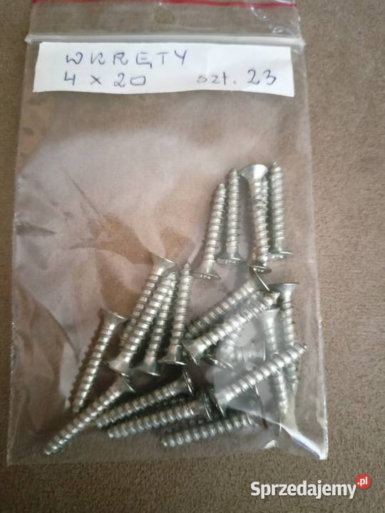 Wkręty rużnego rodzaju i rozmiaru