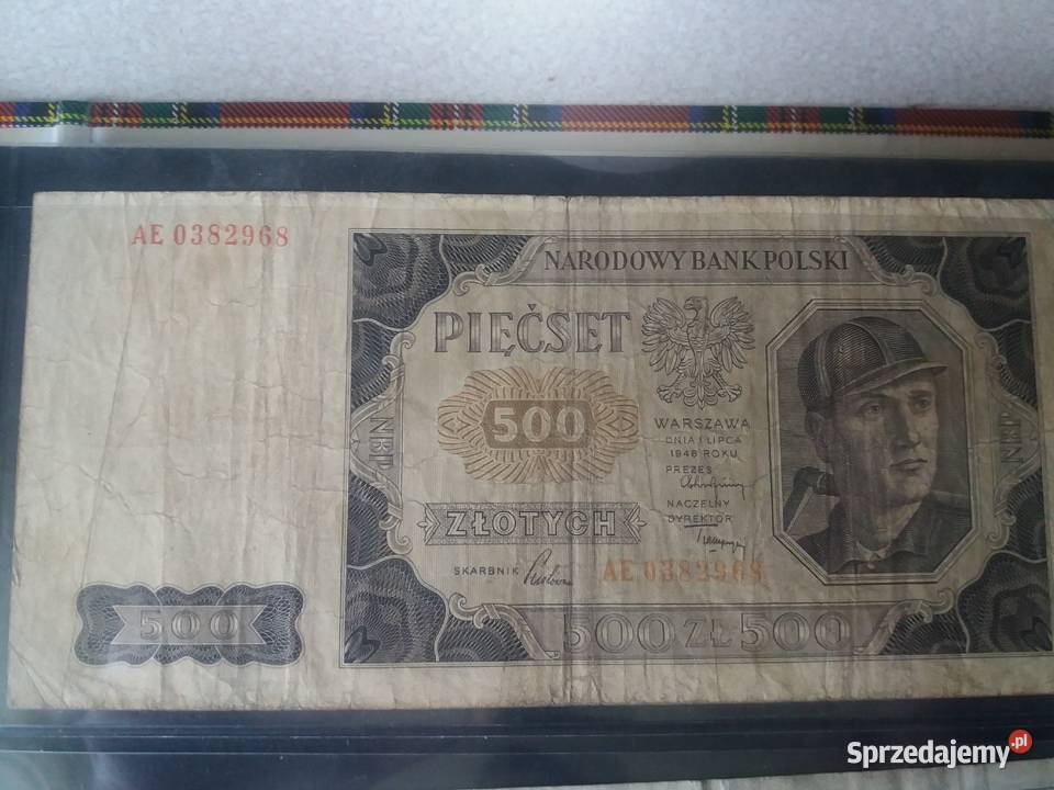 Banknoty 20 50 100 500 Będzin