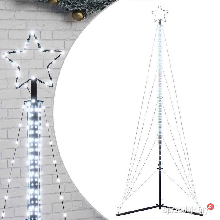 Lampki choinkowe 525 zimnych białych LED 302 mazowieckie Warszawa