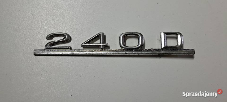 Emblemat 240D 1238170515 Mercedes W115 W123 Luzino