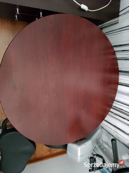 Stolik kawowy okrągły drewniany dębowy lite łódzkie Bełchatów sprzedam