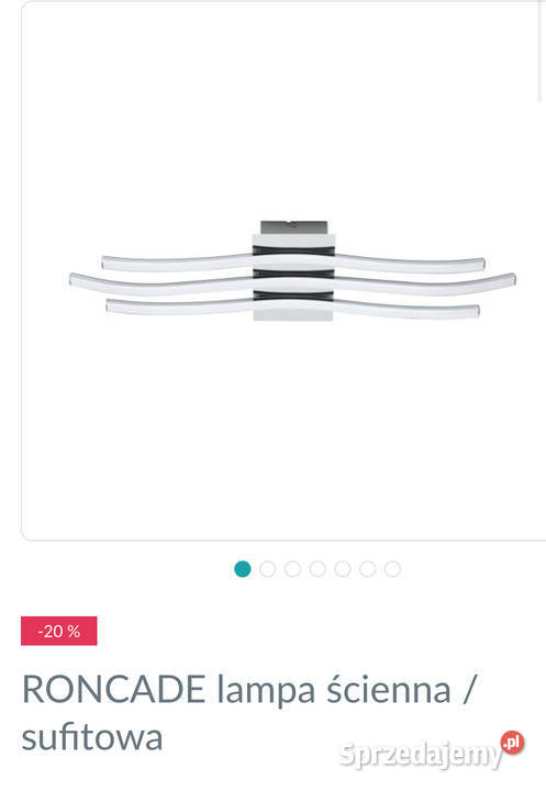 Lampy plafony firmy Eglo outlet śląskie Jaworzno sprzedam