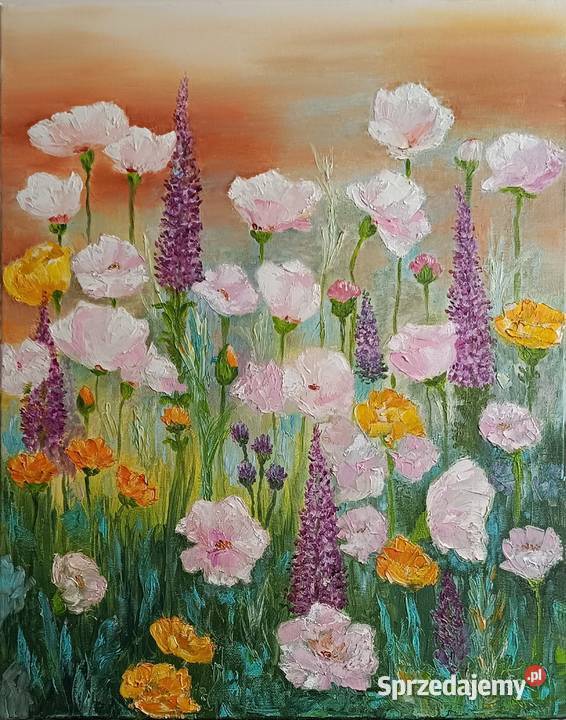 Obraz olejny Łączka lubelskie