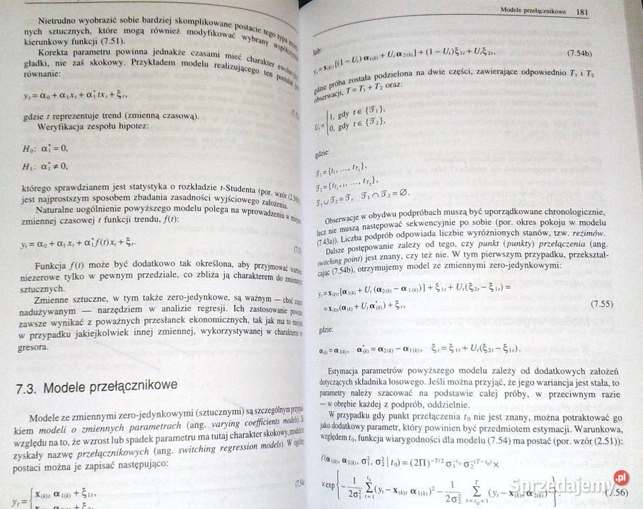 Ekonometria Metody i ich zastosowanie Aleksander