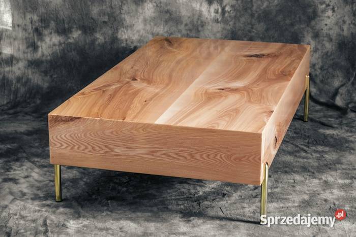Stolik z drewna jesionu nowoczesny luksusowy do salonu.