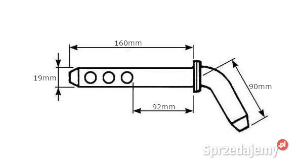 Sworzeń 19x160 mm Kramp Z519160KR Kamionna sprzedam