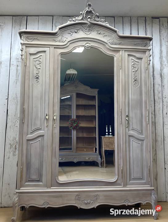 Szafa kremowa 3drzwiowa LUDWIK XV Francja 1908 Warszawa